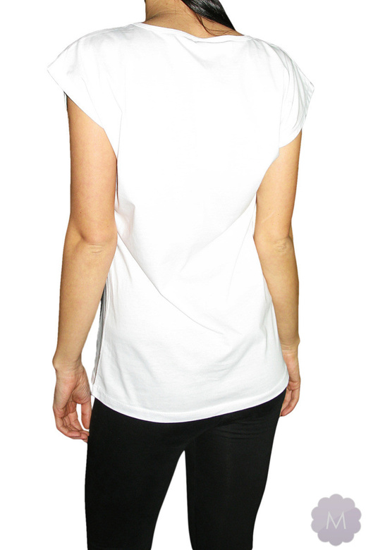 Biała koszulka / tunika OVERSIZE  -  SUPREME
