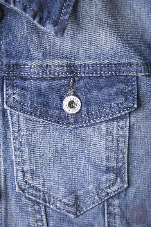 Damska katana/kurtka jeansowa niebieska mocno wytarta (ZM1295)