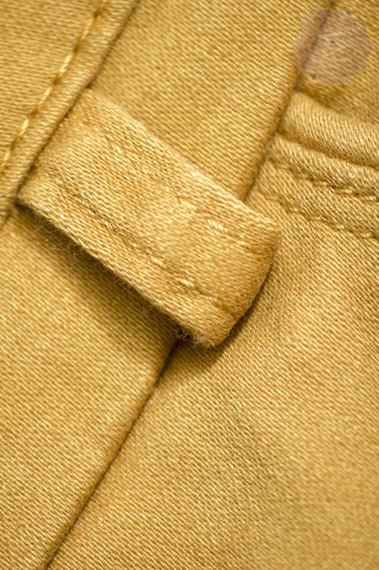 Spodnie jeansowe rurki biodrówki żółte